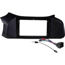 Moldura De Painel 9 Polegadas Preto Onix 2012 A 2018 Chicote