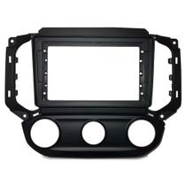 Moldura de Painel 9 Polegadas S10 2017 a 2024 Flutuante Ar Analogico Preto