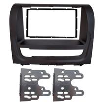 Moldura De Painel Central 2 Din Para Embutir Tela Multimídea 7 Polegadas Mp5 Suporte Preto Abs