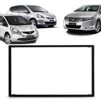Moldura De Painel Dvd 2 Din Multimidia Dvd Mp5 Fit 04/14 City Dx 09/14 Preto