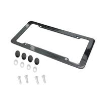 Moldura De Plástico Com Padrão De Carbono Para Placa De Licença 30x15CM Universal Com Kits De
