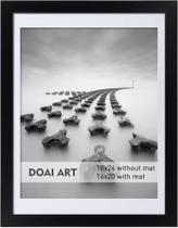 Moldura de pôster DOAI ART 18x24 preta com acrílico Moldura de pôster DOAI ART 18x24 preta com acrílico