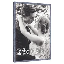 Moldura de pôster JDZIVTOP azul rústico 60x90cm para imagem de 24x36 polegadas