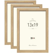 Moldura de pôster VCK Beige Oak 13x19" (20,8x14,8"), pacote com 3 Moldura de pôster VCK Beige Oak 13x19" (20,8x14,8"), pacote com 3
