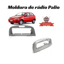 Moldura de rádio 1 DIN Palio cor cinza