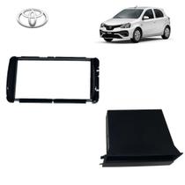 Moldura de Rádio 2 Din Toyota Etios 2012 XLS Preto