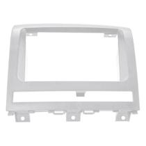 Moldura de Rádio Fiat Palio/Strada/Weekend 09 10 11 Prata 2 din