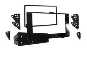 Moldura De Som Mp5 Dvd 1 E 2Din Hilux Corolla Black Piano