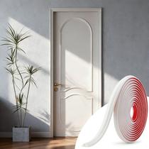 Moldura decorativa de parede JSIWOTH 6,1 m flexível autoadesiva branca