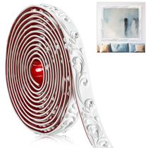 Moldura decorativa flexível de PVC Sacubee 4 m x 2,5 cm branca Moldura decorativa flexível de PVC Sacubee 4 m x 2,5 cm branca