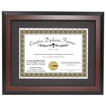 Moldura Diploma Creative Picture Frame Mahogany 11x14 com tapete Moldura Diploma Creative Picture Frame Mahogany 11x14 com tapete
