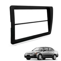 Moldura do Painel 1Din 2 Din Civic 2001 a 2006 Preto Padrão Japonês