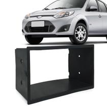 Moldura do Painel 2 Din Fiesta 2005 a 2012 Multimídia MP5 7 Polegadas Preto