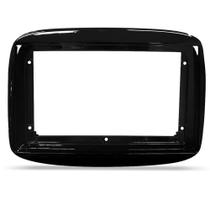 Moldura do Painel 9 Polegadas Fiat Mobi 2017 a 2023 Black Piano