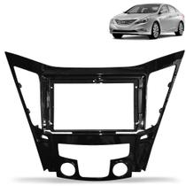 Moldura Do Painel 9 Polegadas Sonata 2011 a 2014 Black Piano