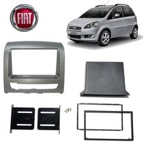 Moldura do Som Fiat Idea 2016 Cinza 1e2 Din