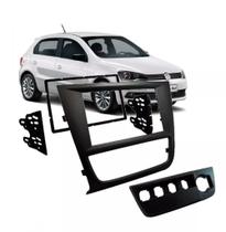 Moldura Dvd 2din Gol Saveiro Voyage G6 Preta + Moldura Botões