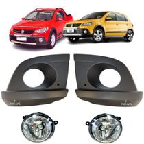 Moldura e Farol Milha Parachoque Saveiro Cross G5 2011 A 2013 Gol rallye Moldura e Farol Milha Parachoque Saveiro Cross G5 2011 A 2013 Gol rallye