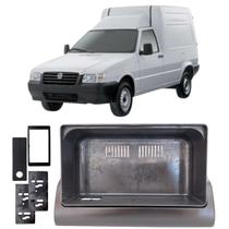 Moldura Em Abs De Multimídia Para Painel Central Do Carro Preto Fosco Embutir Mp5 7 Polegadas 2 Din Com Suporte