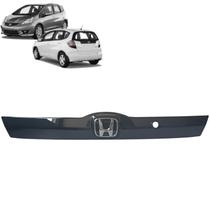 Moldura Externa Friso Guarnição Acabamento Régua Luz de Placa Tampa Traseira Com Emblema Honda Fit 2009 á 2014 Moldura Externa Friso Guarnição Acabamento Régua Luz de Placa Tampa Traseira Com Emblema Honda Fit 2009 á 2014