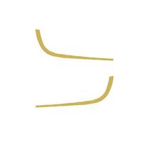 Moldura Farol Auxiliar Para Choque Dourado Para Scania NTG Moldura Farol Auxiliar Para Choque Dourado Para Scania NTG