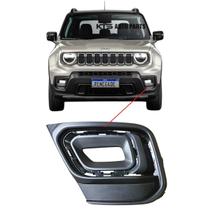 Moldura farol de milha auxiliar jeep renegade 2022 2023 2024 2025 original lado esquerdo