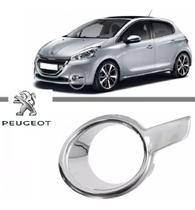 Moldura Farol Milha Cromado Peugeot 208 2012 A 201