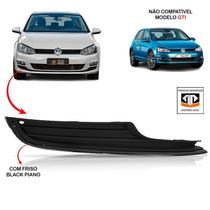 Moldura farol milha volkswagen golf tsi 2014 a 2017 com friso black piano lado direito Moldura farol milha volkswagen golf tsi 2014 a 2017 com friso black piano lado direito