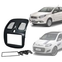 Moldura Fiamon 2 Din Black Piano Fiat palio 2012 á 2021