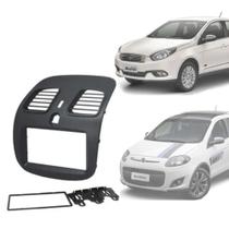 Moldura Fiamon 2 Din Grafite Fiat Palio Sporting 2012 à 2017