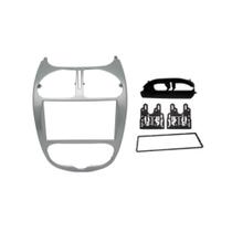 Moldura Fiamon 2 DIN Peugeot 206 2004/2008 Prata