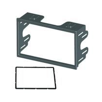 Moldura Fiamon 2 Din Polo/ Golf/ Fox/ Ecosport/ Fiesta/ Bora Prata