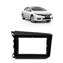 Moldura Fiamon 9 Pol Dvd Painel Honda Civic 12/16 Preta