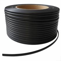 Moldura Flexível De Encaixe P Espelho 10 Metros Preto