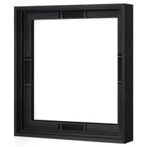 Moldura flutuante de lona Abtgt 12x12, 0,9 cm, preta profunda, 1 pacote