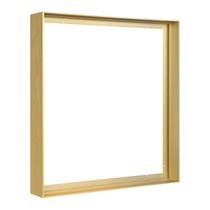 Moldura flutuante em tela FOLKOR para pinturas a óleo de 24x30cm douradas