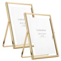 Moldura flutuante Goryee Fine Gold 13 x 18 cm, pacote com 2 unidades para foto
