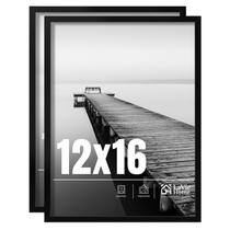 Moldura fotográfica LaVie Home 12x16 preta, pacote com 2 Moldura fotográfica LaVie Home 12x16 preta, pacote com 2