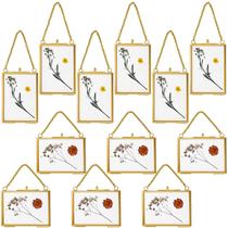 Moldura fotográfica suspensa flutuante Kigley 12 Moldura de vidro duplo