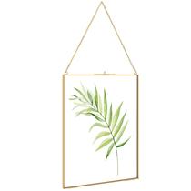 Moldura fotográfica suspensa TLBTEK em latão 21x29,7 cm para 8x12 polegadas