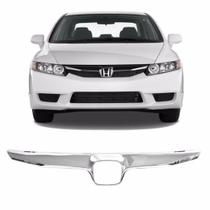 Moldura Friso Cromado Grade Frontal New Civic 2009 2010 2011