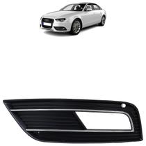 Moldura Grade do Milha Parachoque Dianteiro A4 2013 2014 2015 Preto Poroso Friso Cromado