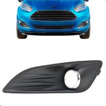 Moldura Grade Farol De Milha New Fiesta 2014 15 16 2017 Cromado