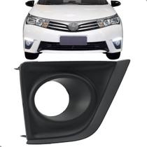 Moldura Grade Farol Milha Corolla 2015 2016 2017 Preto Com Furo Moldura Grade Farol Milha Corolla 2015 2016 2017 Preto Com Furo