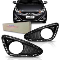 Moldura Grade Farol Milha Hb20 Com Furo Milha