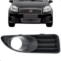 Moldura Grade Farol Milha Linea 2008 2009 2010 11 12 13 2014 Preta