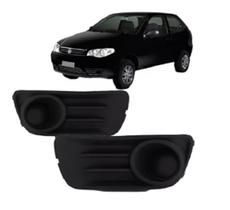 Moldura Grade Farol Milha Palio Economy 2014 2015 2016 Pto - Preto - Ambos os lados