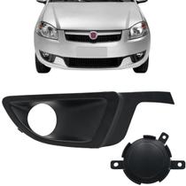 Moldura Grade Farol Milha Preto Com Furo Strada Siena EL Weekend Trekking 2013 2014 2015