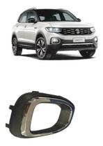 Moldura Grade Milha Cinza Aro Cromado T-cross 2019 2020 2021 Moldura Grade Milha Cinza Aro Cromado T-cross 2019 2020 2021