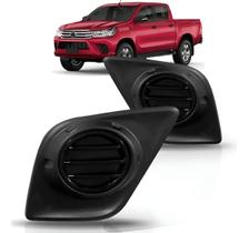 Moldura Grade Milha Hilux 2016 2017 2018 Sem Furo Esquerdo Preto Moldura Grade Milha Hilux 2016 2017 2018 Sem Furo Esquerdo Preto